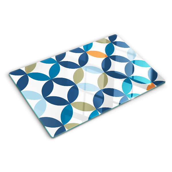 Glas schneidebrett Geometrische Blätter in verschiedenen Farben