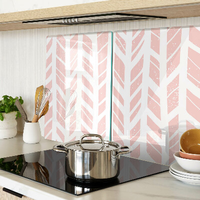 Glas schneidebrett Blätter in einem rosa Farbton