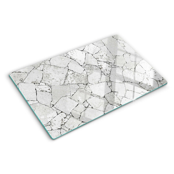 Glas schneidebrett Gerissener Marmor