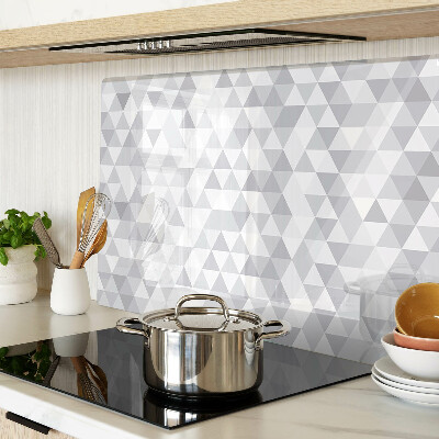 Schneidebrett Dreiecksmotiv in Grautönen