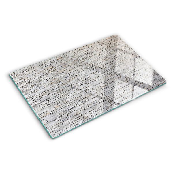 Schneidebrett glas Steinmauer