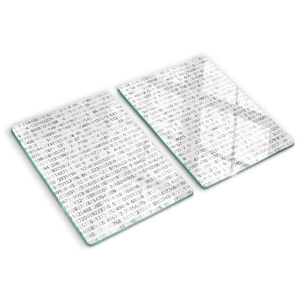 Glas schneidebrett Eine Zahlenfolge