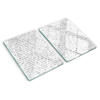 Glas schneidebrett Eine Zahlenfolge