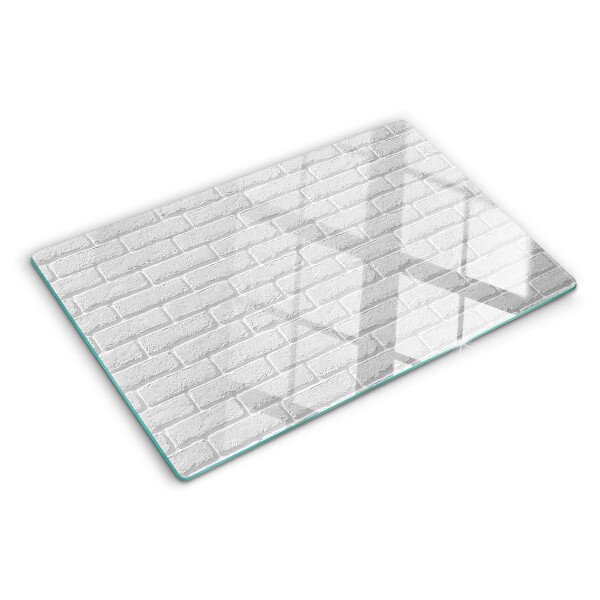 Schneidebrett mit Ziegelmauer-Motiv