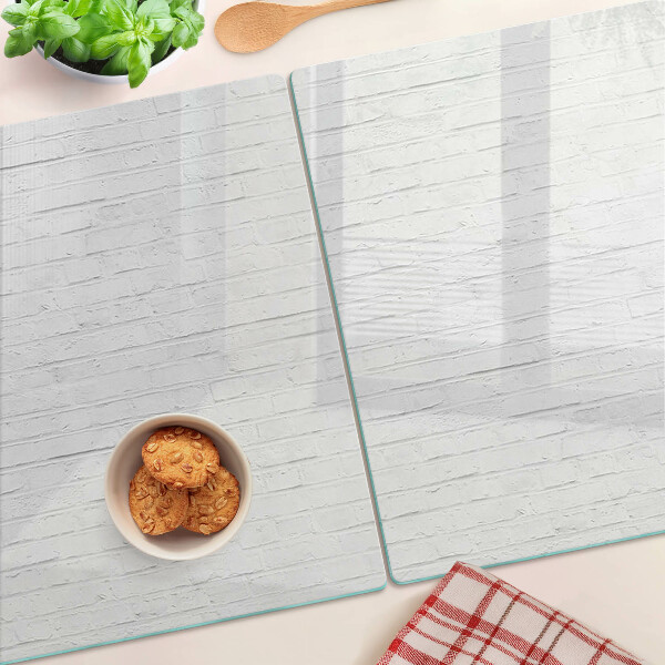 Schneidebrett glas Weiße Dielen