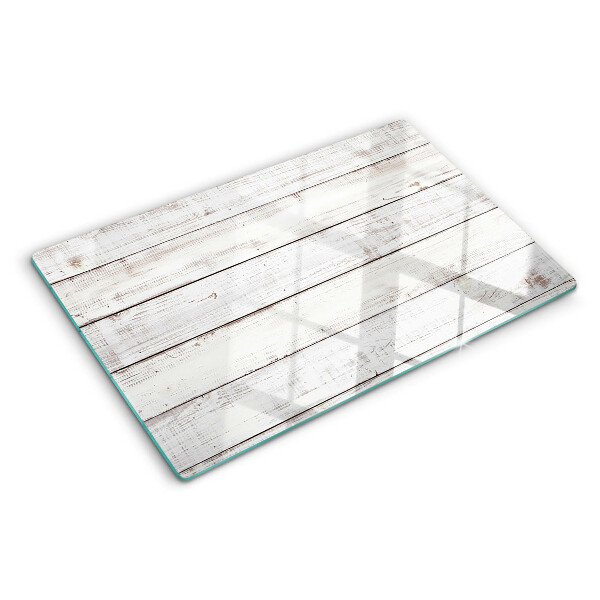 Glas-Schneidebrett im rustikalen Stil