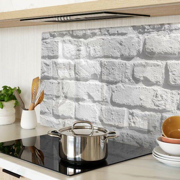 Schneidebrett glas Ziegelmauer