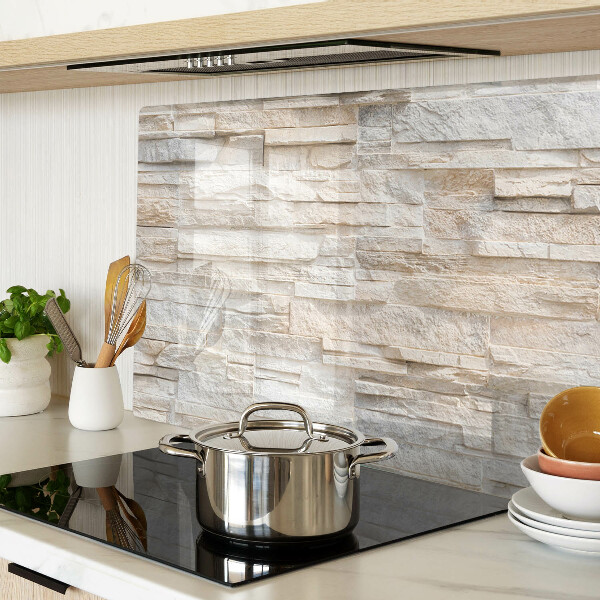 Schneidebrett glas Naturstein in Beigetönen