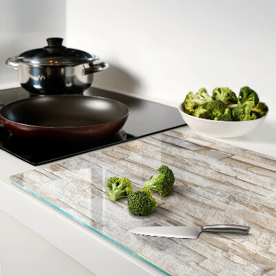 Schneidebrett glas Naturstein in Beigetönen