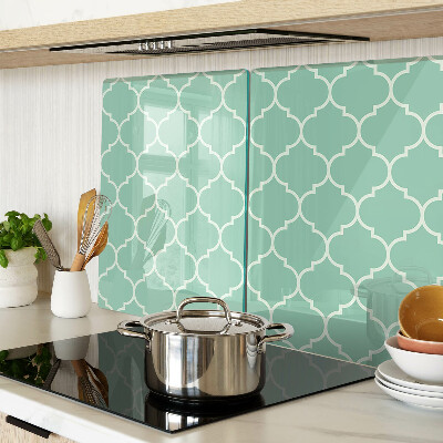 Glas-Schneidebrett mit marokkanischem Muster