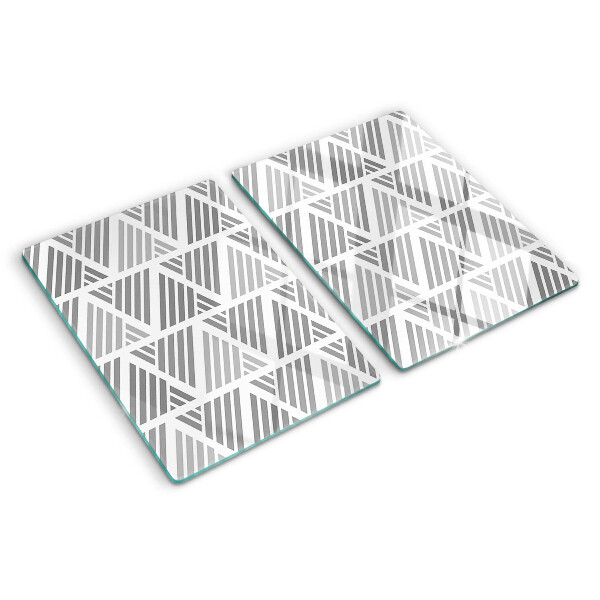 Schneidebrett Geometrische Muster in Grautönen