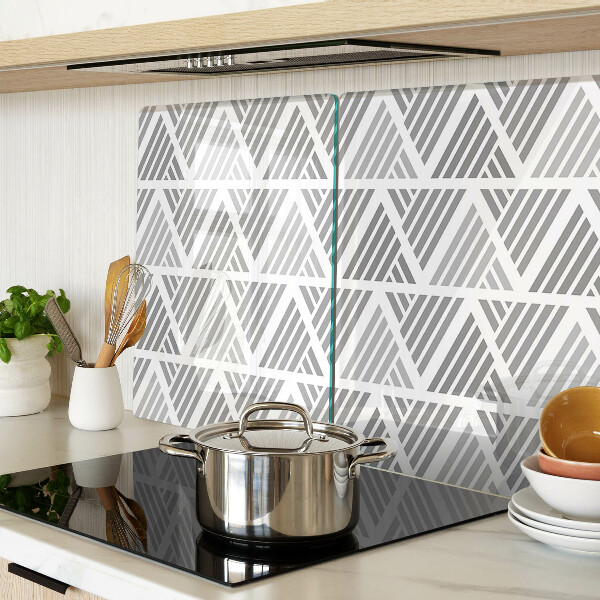 Schneidebrett Geometrische Muster in Grautönen