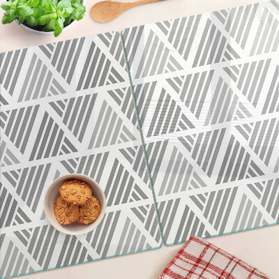 Schneidebrett Geometrische Muster in Grautönen