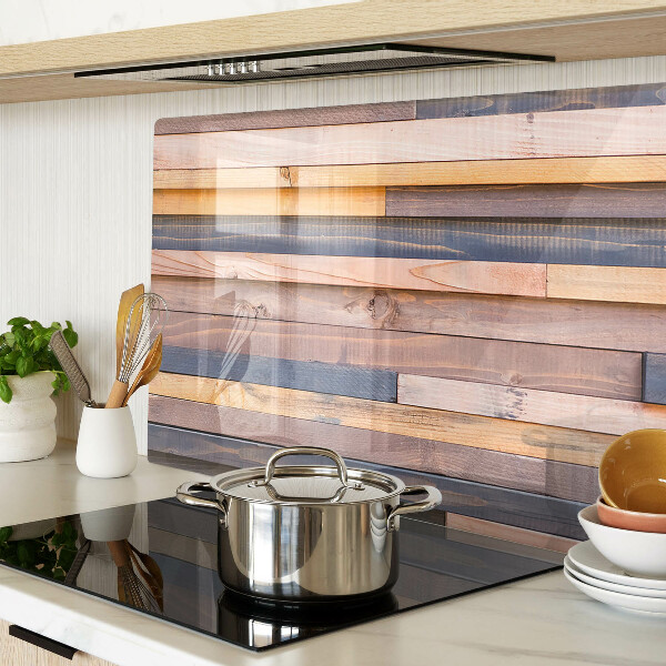 Schneidebrett glas Holzfarbene Bretter