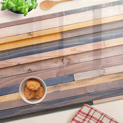 Schneidebrett glas Holzfarbene Bretter