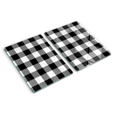 Glas schneidebrett Karomuster