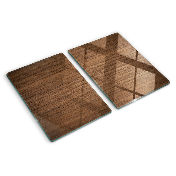 Schneidebrett glas Walnussholz