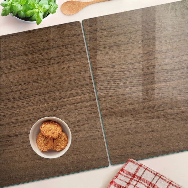 Schneidebrett glas Walnussholz