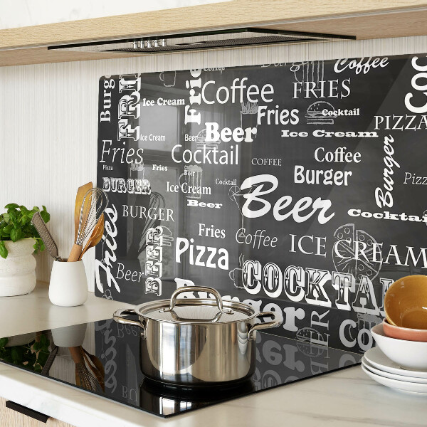 Schneidebrett glas Speisen und Getränke