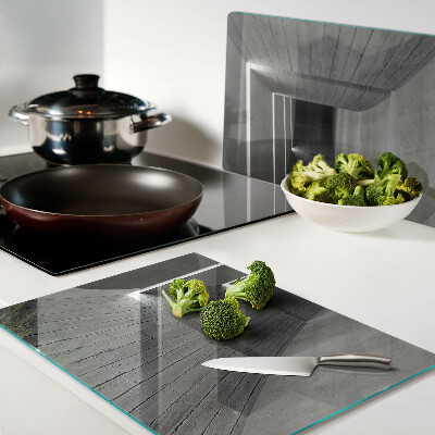 Schneidebrett Glas mit modernem Innenarchitektur‑Design