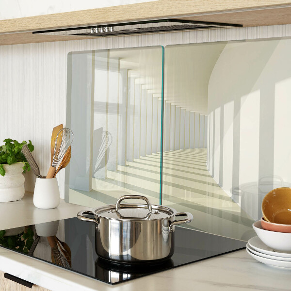 Schneidebrett mit architektonischem Perspektivmotiv und Spiegeleffekt