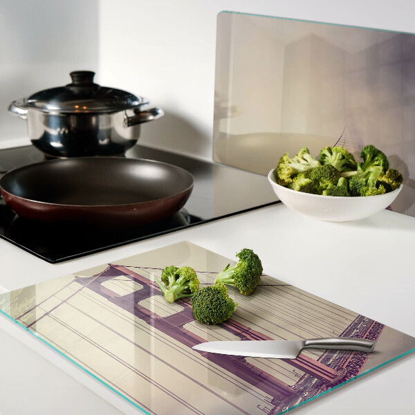 Glas schneidebrett Vintage Golden Gate Bridge