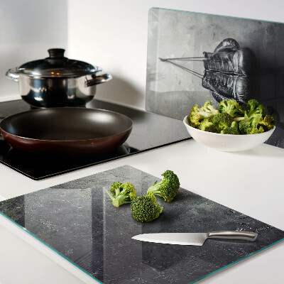 Schneidebrett Glas ein Schneidebrett aus Glas in schlichtem, minimalistischem Design