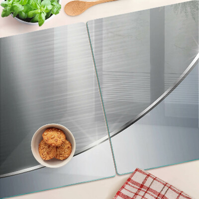 Schneidebrett glas Metallischer Glanz mit Reflexionen