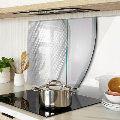 Glas schneidebrett Abstraktes Wellenmuster