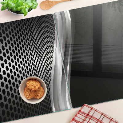 Schneidebrett glas Futuristisches Muster mit Wellen