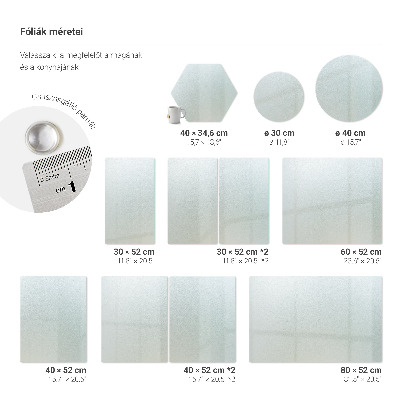 Schneidebrett glas Hexagonal semitransparent