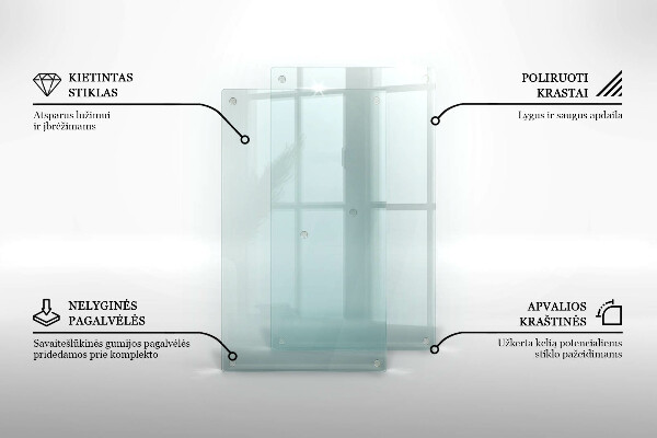 Glasbrett transparent podwójna