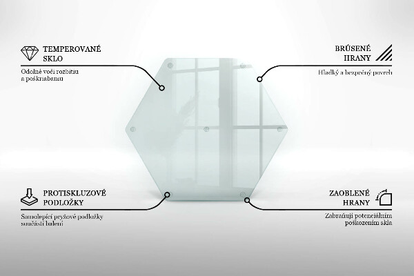 Schneidebrett aus glas Transparent