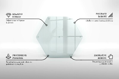 Schneidebrett aus glas Transparent