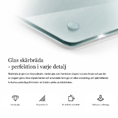 Schneidebrett aus glas transparent heksagonalna