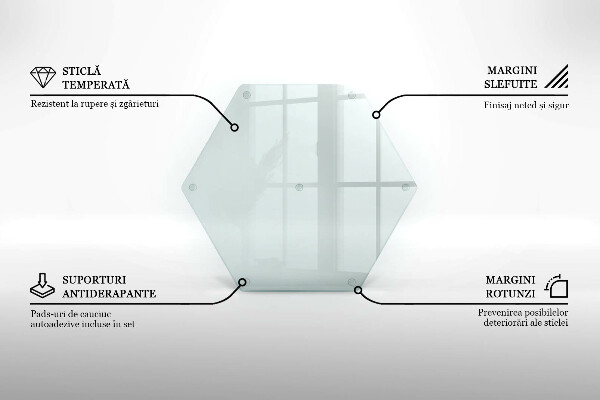 Schneidebrett aus glas Transparent