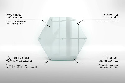 Schneidebrett aus glas Transparent