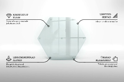 Schneidebrett aus glas Transparent