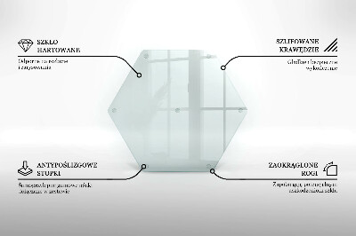 Schneidebrett aus glas Transparent