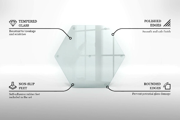 Schneidebrett aus glas Transparent