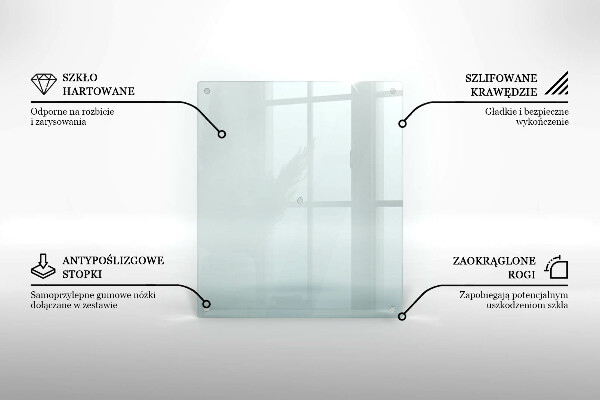 Glasschneidebrett Rechteckig transparent