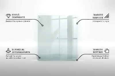 Glasschneidebrett Rechteckig transparent