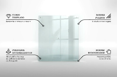 Glasschneidebrett Rechteckig transparent