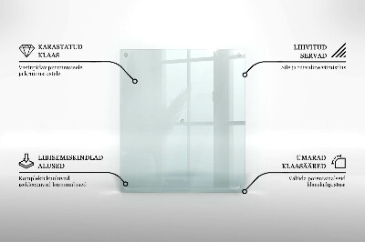 Glasschneidebrett Rechteckig transparent