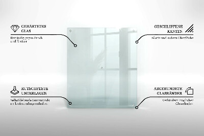 Glasschneidebrett Rechteckig transparent