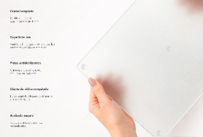 Schneidebrett glas Rund halbtransparent