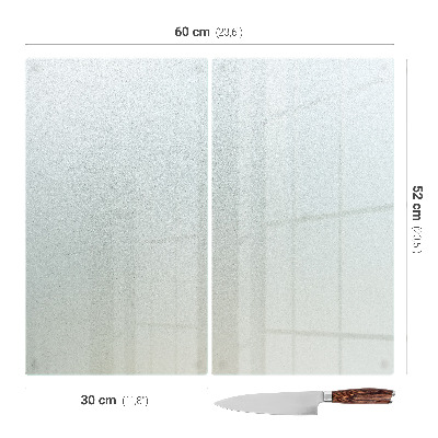 Schneidebrett glas Doppelt halbtransparent