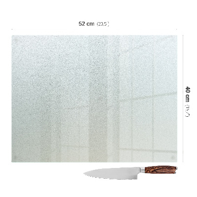 Schneidebrett glas Rechteckig halbtransparent