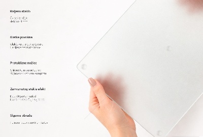 Schneidebrett glas Rechteckig halbtransparent