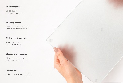 Schneidebrett glas Rechteckig halbtransparent